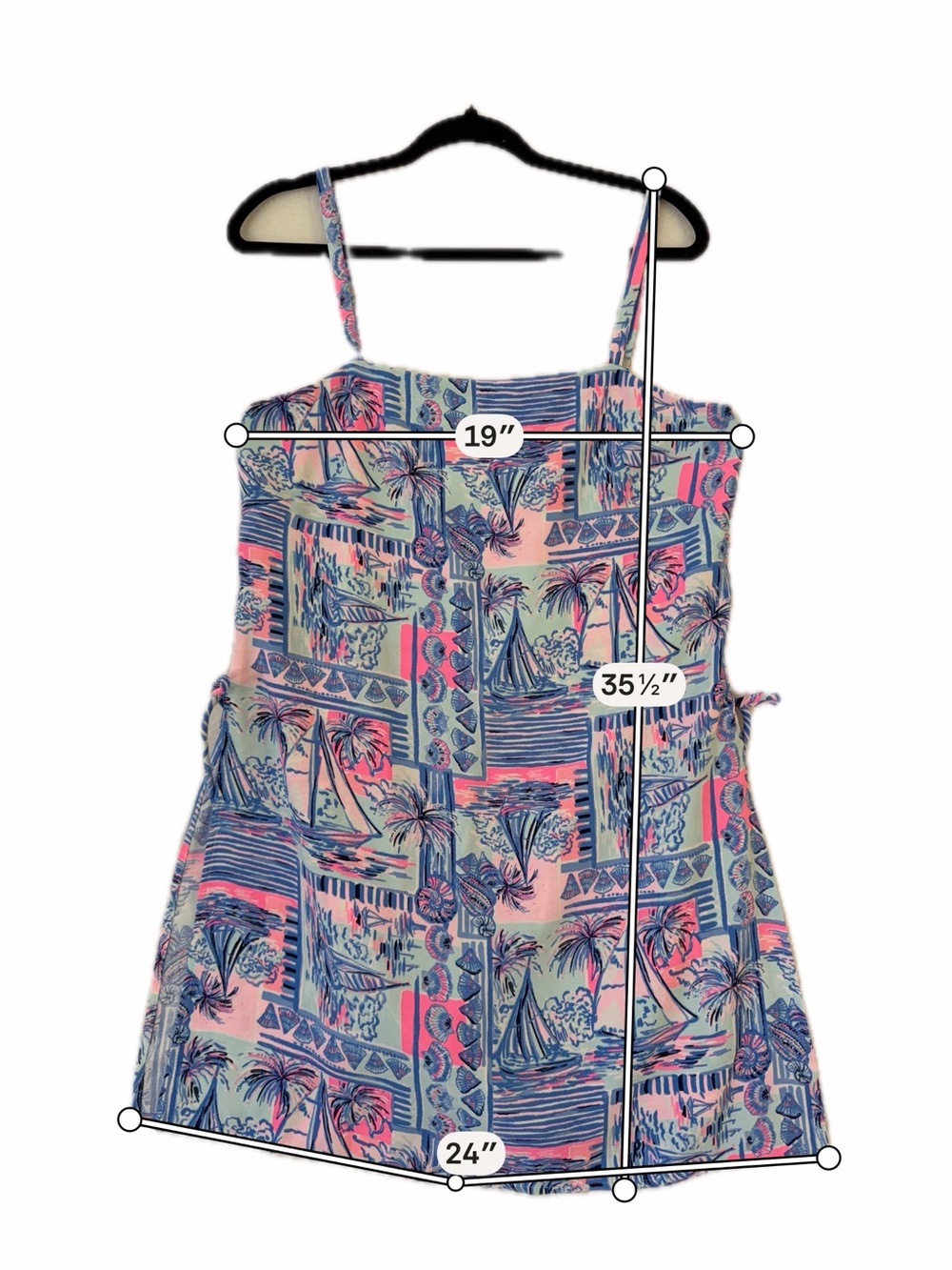 Lilly Pulitzer Size 8 Sahar Romper Dress Whisper Blue Yeah Buoy Boats NWT $168 - Picture 3 of 9